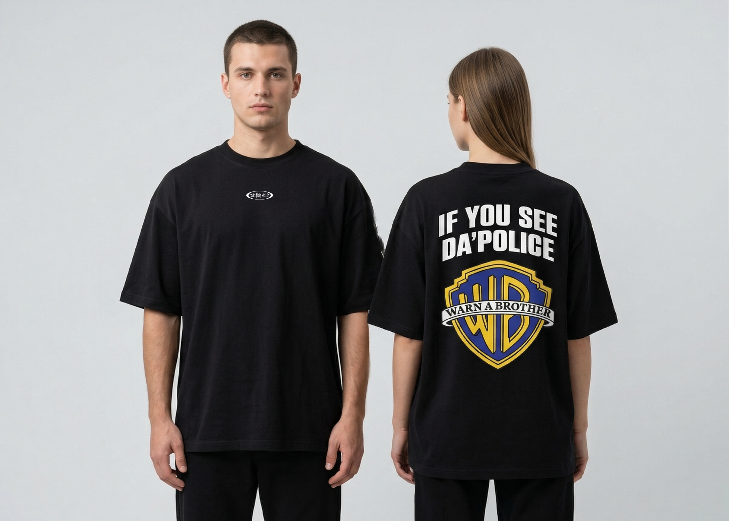 Warn a Brother | Unisex | Oversized T-Shirt